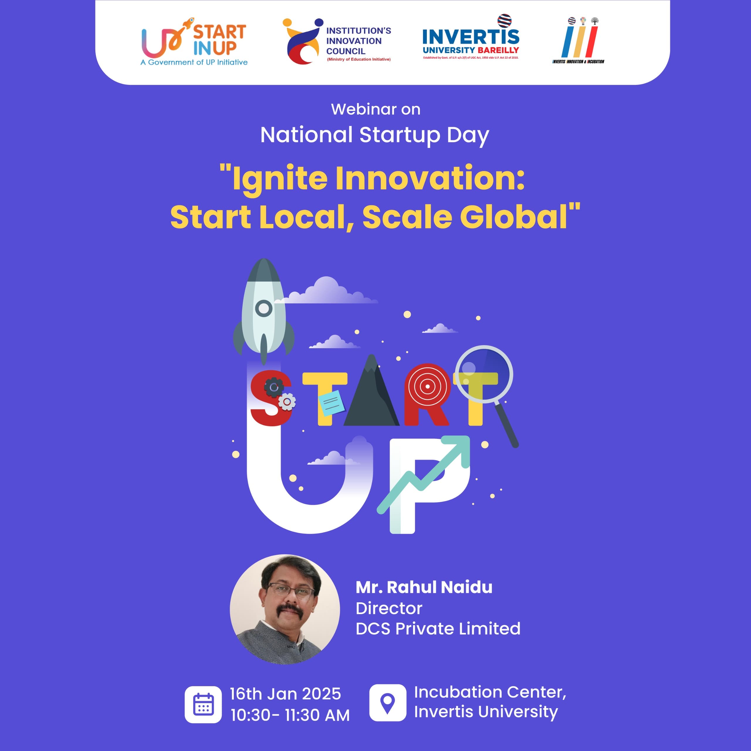 Webinar on National Startup Day